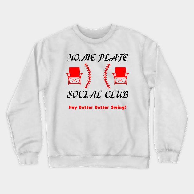 Home Plate Social Club Pitches Be Crazy Baseball Mom Womens Crewneck Sweatshirt by DesignergiftsCie